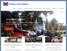 Tablet Screenshot of hospicecarekenya.com